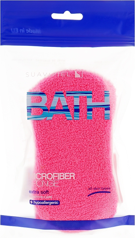 Badeschwamm rosa - Suavipiel Microfiber Bath Sponge Extra Soft — Bild N1