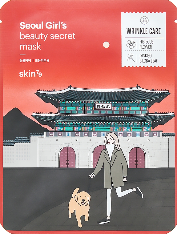 Anti-Falten Tuchmaske für das Gesicht - Skin79 Seoul Girl's Beauty Secret Mask Wrinkle — Bild N1