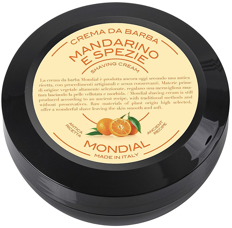 Rasiergel - Mondial Luxury Shaving Cream Plexi Bowl Mandarin — Bild N2