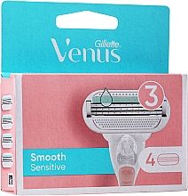 Düfte, Parfümerie und Kosmetik Ersatzbare Rasierklingen 4 St. - Gillette Venus Smooth Sensitive Pink