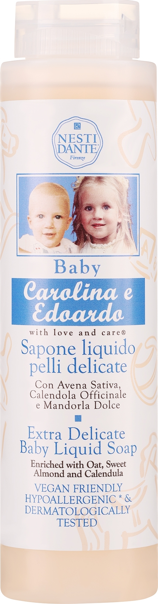 Extra sanfte Flüssigseife für Babys Carolina & Edoardo - Nesti Dante Carolina & Edoardo Extra Delicate Baby Liquid Soap — Bild 300 ml