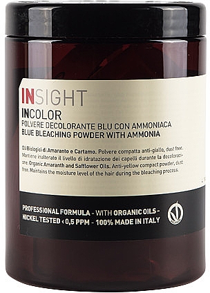 Aufhellendes Haarpuder mit Ammoniak - Insight Incolor Blue Bleaching Powder With Ammonia — Bild N1