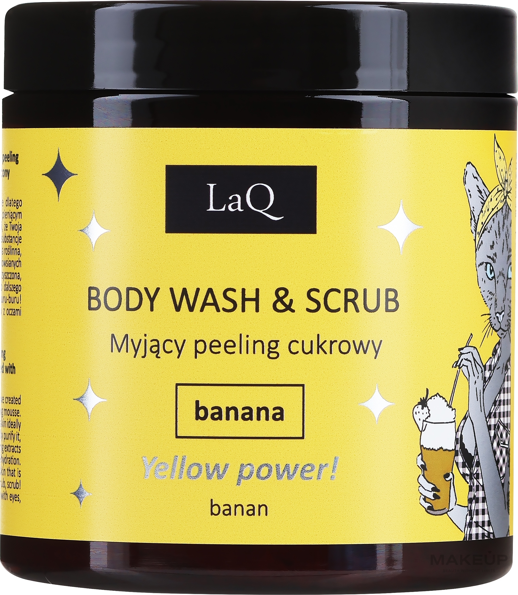 Reinigendes Körperpeeling mit Banane - LaQ Body Scrub&Wash Peeling Banana — Bild 220 g