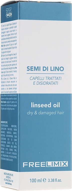 Leinöl für trockenes und strapaziertes Haar - Freelimix Semi Di Lino Linseed Oil For Dry And Damaged Hair — Bild N3