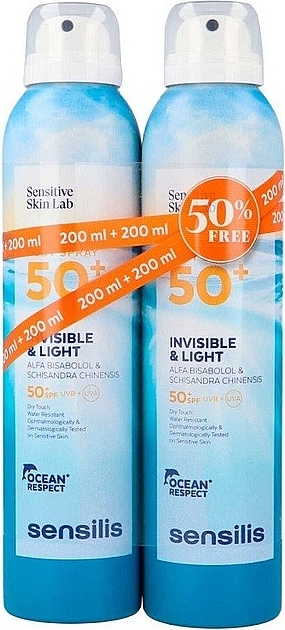 Abschminkpad-Set - Sensilis Invisible & Light (b/spray/2x200ml) — Bild N1