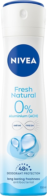Deospray Antitranspirant - NIVEA Fresh Natural Deodorant Spray  — Bild N1