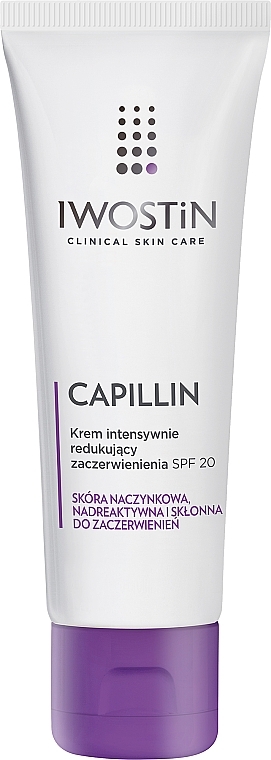 Intensive, Hautrötungen reduzierende Gesichtscreme SPF 20 - Iwostin Capillin Intensive Cream SPF 20 — Bild N2