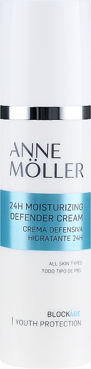 Feuchtigkeitsspendende und schützende Gesichtscreme - Anne Moller Blockage 24h Moisturizing Defender Cream — Bild N2