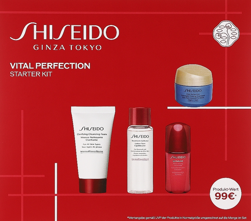 Set - Shiseido Vital Perfection Starter Kit (f/cr/15ml + clean/foam/30ml + f/lot/30ml + f/conc/10ml) — Bild N1