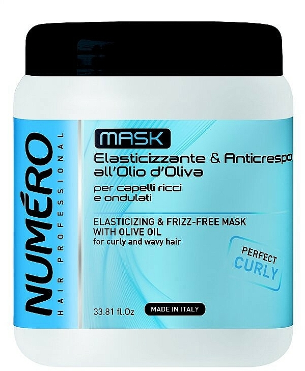 Anti-Frizz Haarmaske mit Olivenöl für mehr Elastizität - Brelil Numero Elasticizing Mask — Bild N3