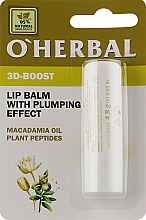 Düfte, Parfümerie und Kosmetik Lippenbalsam für mehr Volumen - O'Herbal Lip Balm With Plumping Effect