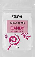 Düfte, Parfümerie und Kosmetik Zuckerpeeling für Hände und Körper Candy - Courage Candy Hands & Body Sugar Scrub (Probe)