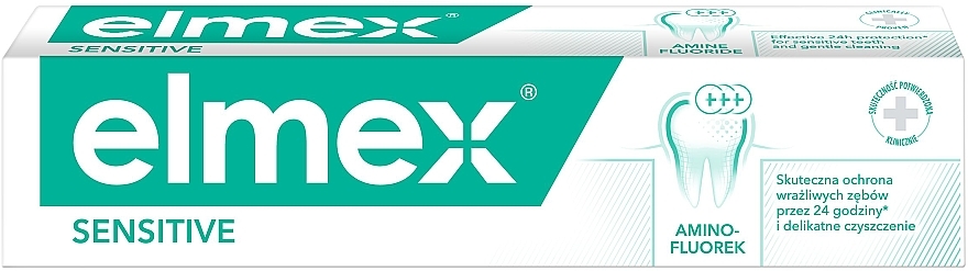 Zahnpasta mit Aminfluorid für empfindliche Zähne - Elmex Sensitive Toothpaste