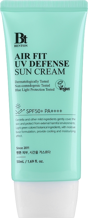 Sonnenschutzcreme - Benton Air Fit UV Defense Sun Cream SPF50+/PA++++ — Bild N1