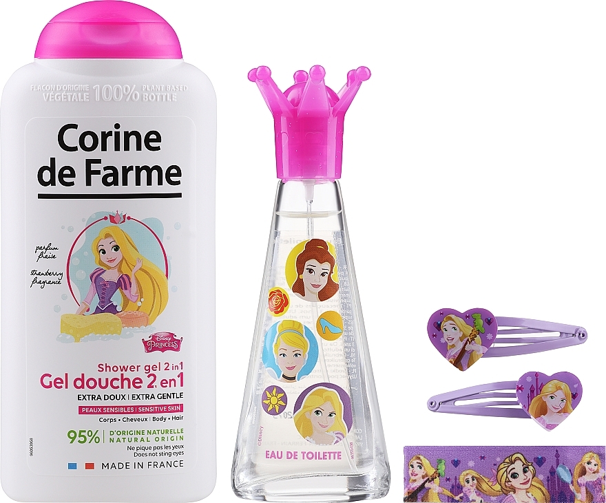 Corine de Farme Princess - Set (edt/30ml + sh/gel/300ml + accessories) — Bild N2