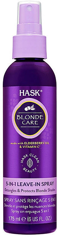 Entwirrendes und schützendes Leave-in-Spray für blondes Haar - Hask Blonde Care 5 in 1 Leave In Spray — Bild N1
