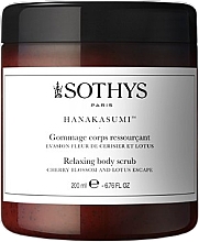 Düfte, Parfümerie und Kosmetik Körperpeeling Kirschblüte und Lotus - Sothys Relaxing Body Scrub