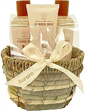 Körperpflegeset Mandelmilch - Aurora Almond Milk (sh/gel/180ml + shm/180ml + b/lot/60ml) — Bild N1