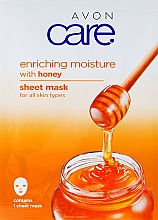 Düfte, Parfümerie und Kosmetik Pflegende Gesichtsmaske mit Honig - Avon Care Enriching Moisture Sheet Mask With Honey