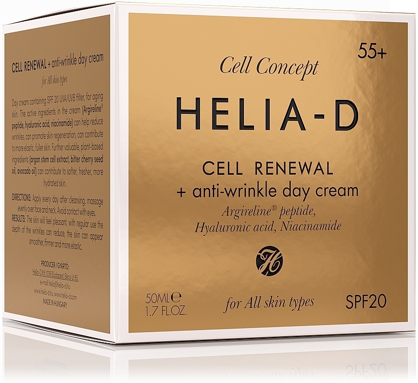 Anti-Falten Tagescreme für das Gesicht 55+ - Helia-D Cell Concept Cream — Bild N5