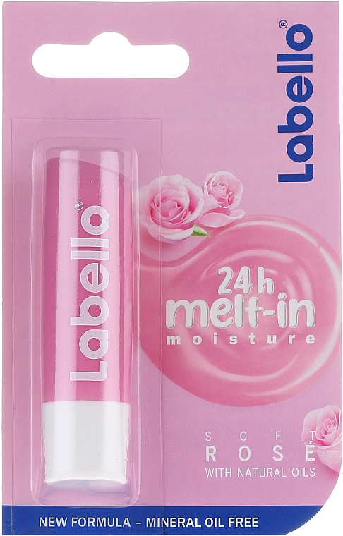 Lippenbalsam mit Rosen Geschmack - Labello Lip Care Soft Rose Lip Balm — Bild N1