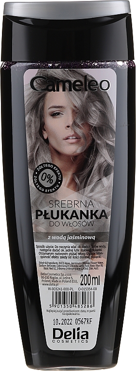 Silber-Tönungsspülung für helles Haar - Delia Cosmetics Cameleo — Foto N1