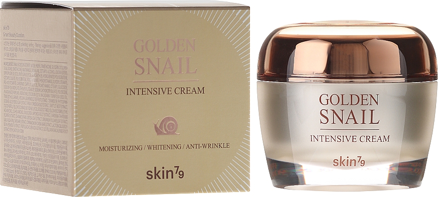 Feuchtigkeitsspendende Anti-Falten Gesichtscreme mit Schneckenextrakt - Skin79 Golden Snail Intensive Cream — Bild N1