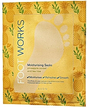 Feuchtigkeitsspendende Fußmaske mit Ananassorbet und Teebaum - Avon Foot Works Mask For Legs — Bild N1