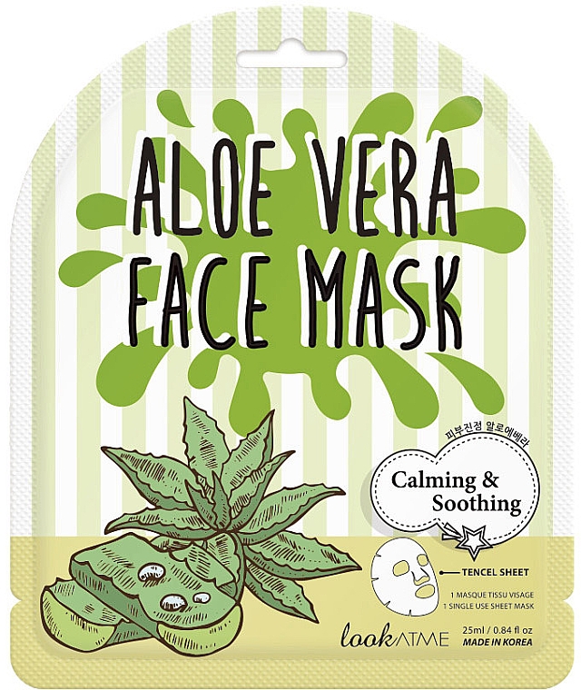 Tuchmaske für das Gesicht mit Aloe-Vera-Extrakt - Look At Me Aloe Vera Face Mask — Bild N1