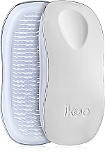 Düfte, Parfümerie und Kosmetik Haarbürste - Ikoo Home Metallic Oyster White