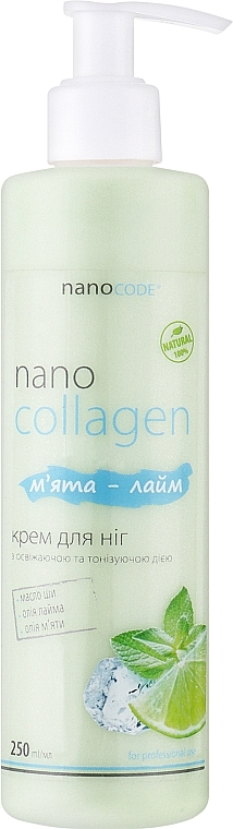 Fußcreme Minze und Limette - NanoCode NanoCollagen