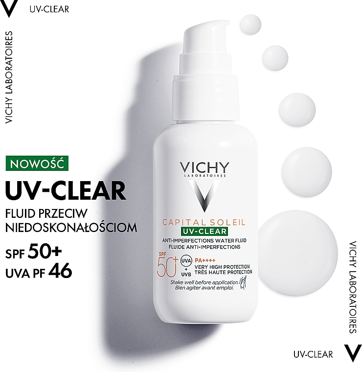 Sonnenschutz-Fluid für das Gesicht - Vichy Capital Soleil UV-Clear SPF50 — Bild N2