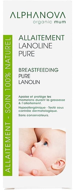 Lanolin für empfindliche Brustwarzen - Alphanova Sante Pure Lanolin Breastfeeding — Bild N4