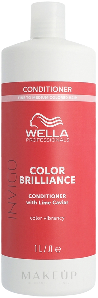 Haarspülung für gefärbtes Haar mit Limettenkaviar - Wella Professionals Invigo Color Brilliance Conditioner — Bild 1000 ml
