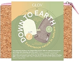 Set - Glov Down to Earth Set (makeup/remover/1szt + peeling/mitt/1szt + bag/1szt) — Bild N1