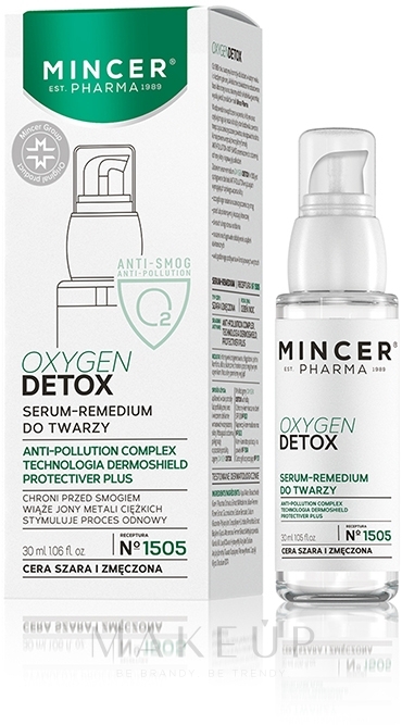 Gesichtsserum - Mincer Pharma Oxygen Detox N°1505 Serum-Remedium Anti-Radical — Bild 30 ml