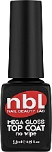 Düfte, Parfümerie und Kosmetik Nagelüberlack für mehr Glanz ohne Klebeschicht - Jerden NBL Nail Beauty Lab Mega-Gloss Top Coat No Wipe