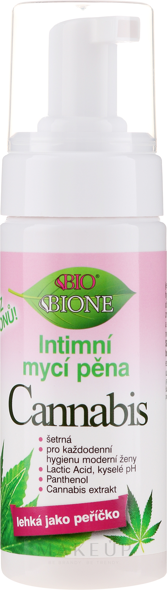 Schaum für die Intimhygiene mit Hanföl - Bione Cosmetics Cannabis Intimate Foam — Bild 150 ml