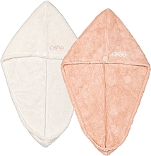 GESCHENK! Haartücher, weiß/rosa - Osee Hair Towel DUO White & Pink  — Bild N1