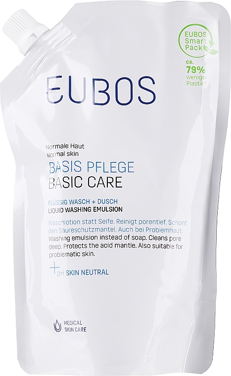 Waschlotion - Eubos Med Basic Skin Care Liquid Washing Emulsion (Doypack) — Bild N1