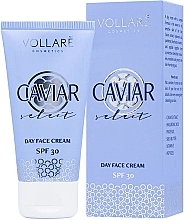 Verjüngende Tagescreme mit schwarzem Kaviar - Vollare Cosmetics Caviar Extract Soothing Day Face Cream SPF 30 — Bild N1