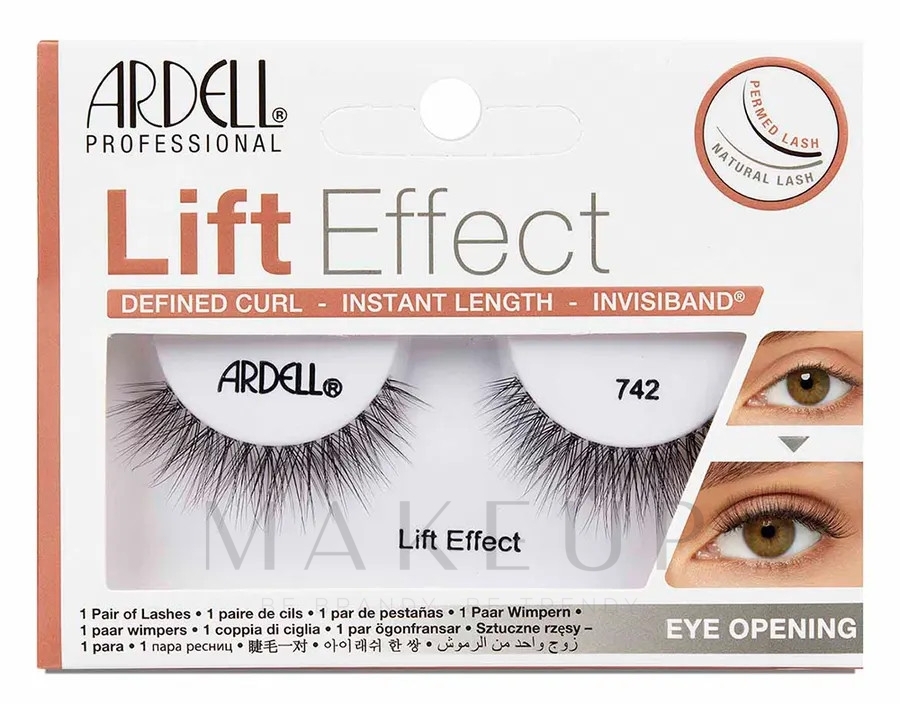 Künstliche Wimpern - Ardell Lift Effect Invisiband Lash 742 — Bild 2 St.