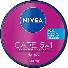 3in1 Leichte Gesichtscreme für die Nacht - Nivea Care Night Light Face Cream — Foto N4