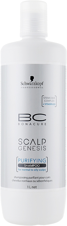 Tiefenreinigendes Shampoo für fettige Kopfhaut - Schwarzkopf Professional BC Bonacure Scalp Genesis Purifying Shampoo — Bild N3