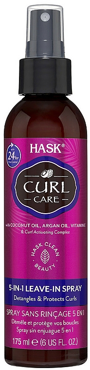 5in1 Leave-in Spray für lockiges Haar - Hask Curl Care 5 in 1 Leave-In Spray — Bild N1
