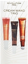 Düfte, Parfümerie und Kosmetik Make-up Set - Revolution Pro Cream Wand Trio Dark (Bronzer 15ml + Highlighter 15ml + Blush 12ml)