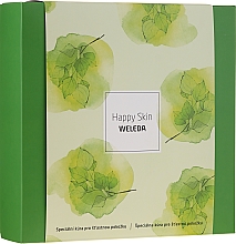 Körperpflegeset - Weleda Happy Skin (Anti-Cellulite Körperöl 100ml + Bitteres Körperpeeling 150ml + Holz-Massagebürste) — Bild N1