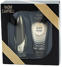 Düfte, Parfümerie und Kosmetik Naomi Campbell Queen of Gold - Duftset (Eau de Toilette 15ml + Duschgel 50ml)