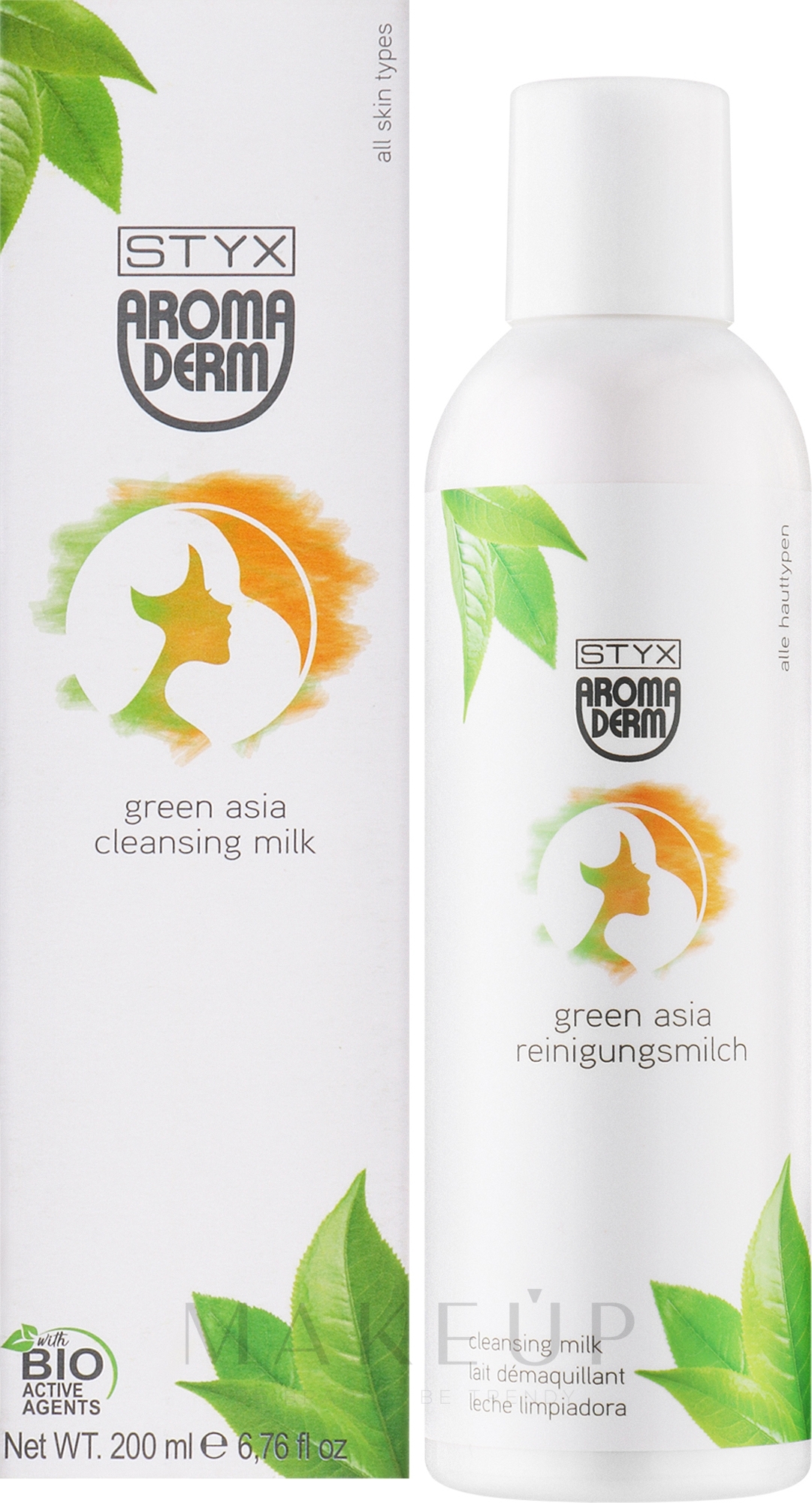 Reinigungsmilch mit Lindenextrakt - Styx Naturcosmetic Aroma Derm Green Asia Cleansing Milk — Bild 200 ml
