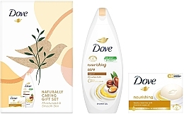 Düfte, Parfümerie und Kosmetik Set - Dove Naturally Care Gift Set (sh/gel/250ml + soap/90g)